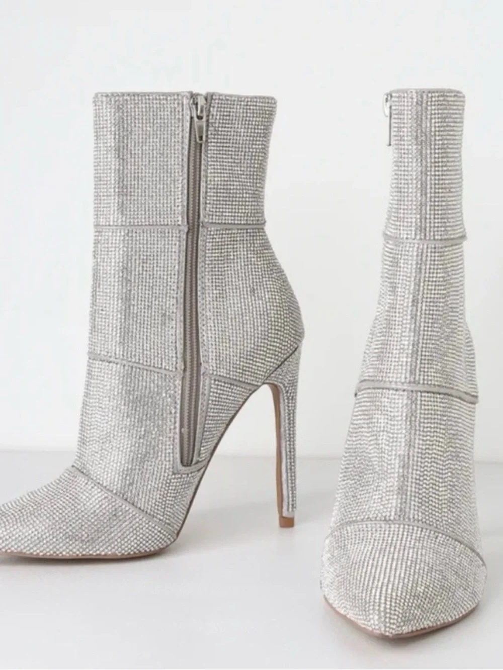 Steve Madden rhinestone boot heels